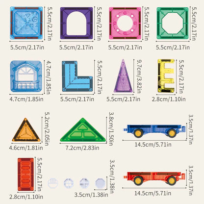 Magnetic Building Tiles Set